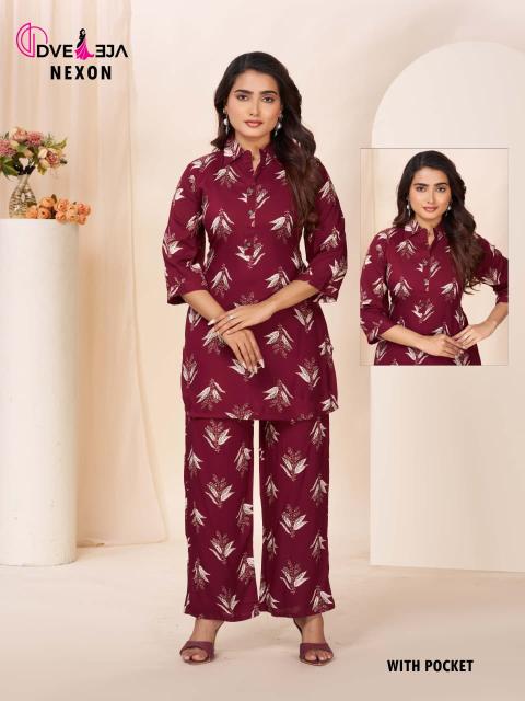 Dveeja nexon co ord set for women wholesale